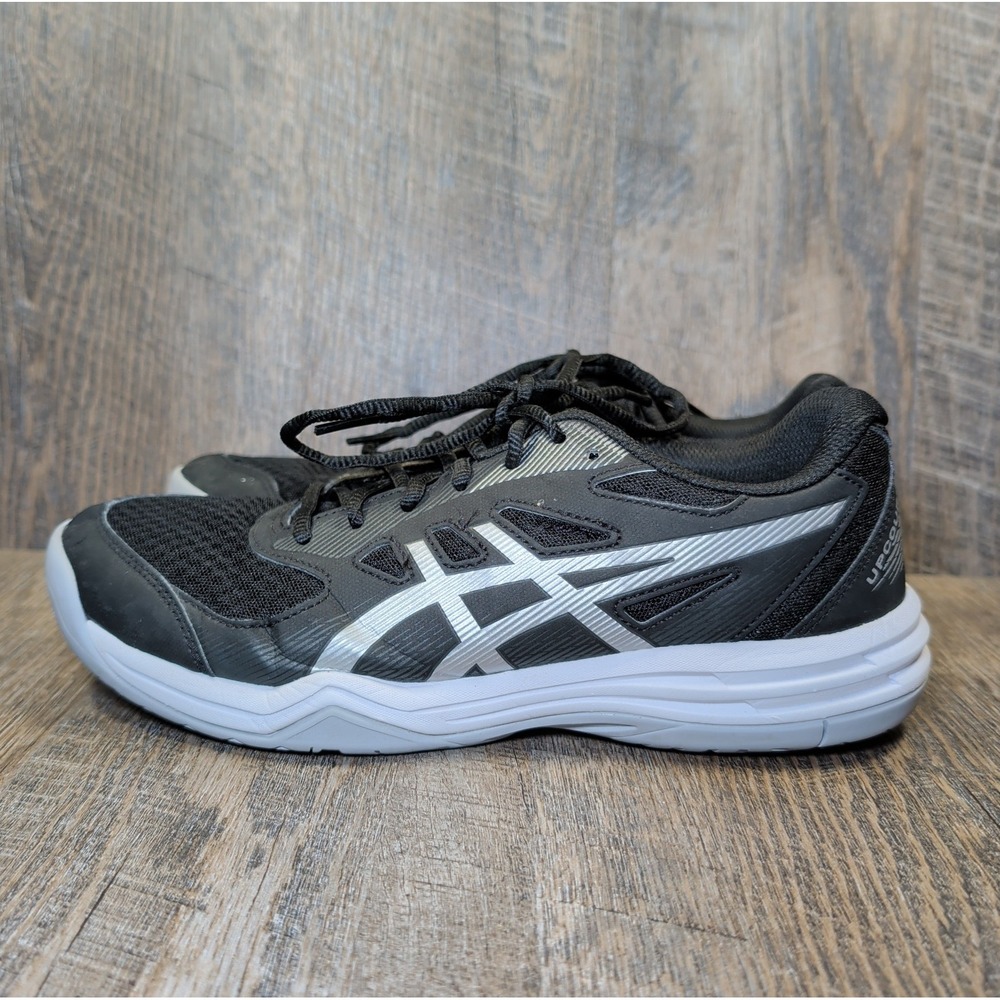 Asics Upcourt 5 1072A088 Womens Size 9.5 Tennis Shoes Black Pure Silver Sneaker - Picture 6 of 13